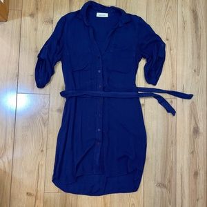 Bella Dahl Casual Rayon Shirt Dress sz S